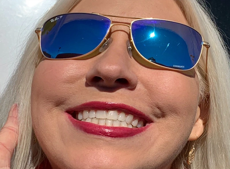 Close up of woman smiling